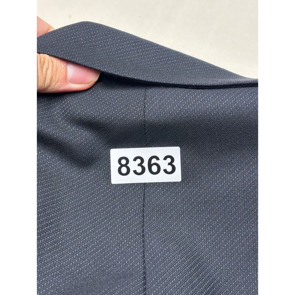 Hugo Boss Mens 46R Double Breasted Blazer Navy Blue Virgin Wool Celsius Omega - Picture 15 of 15